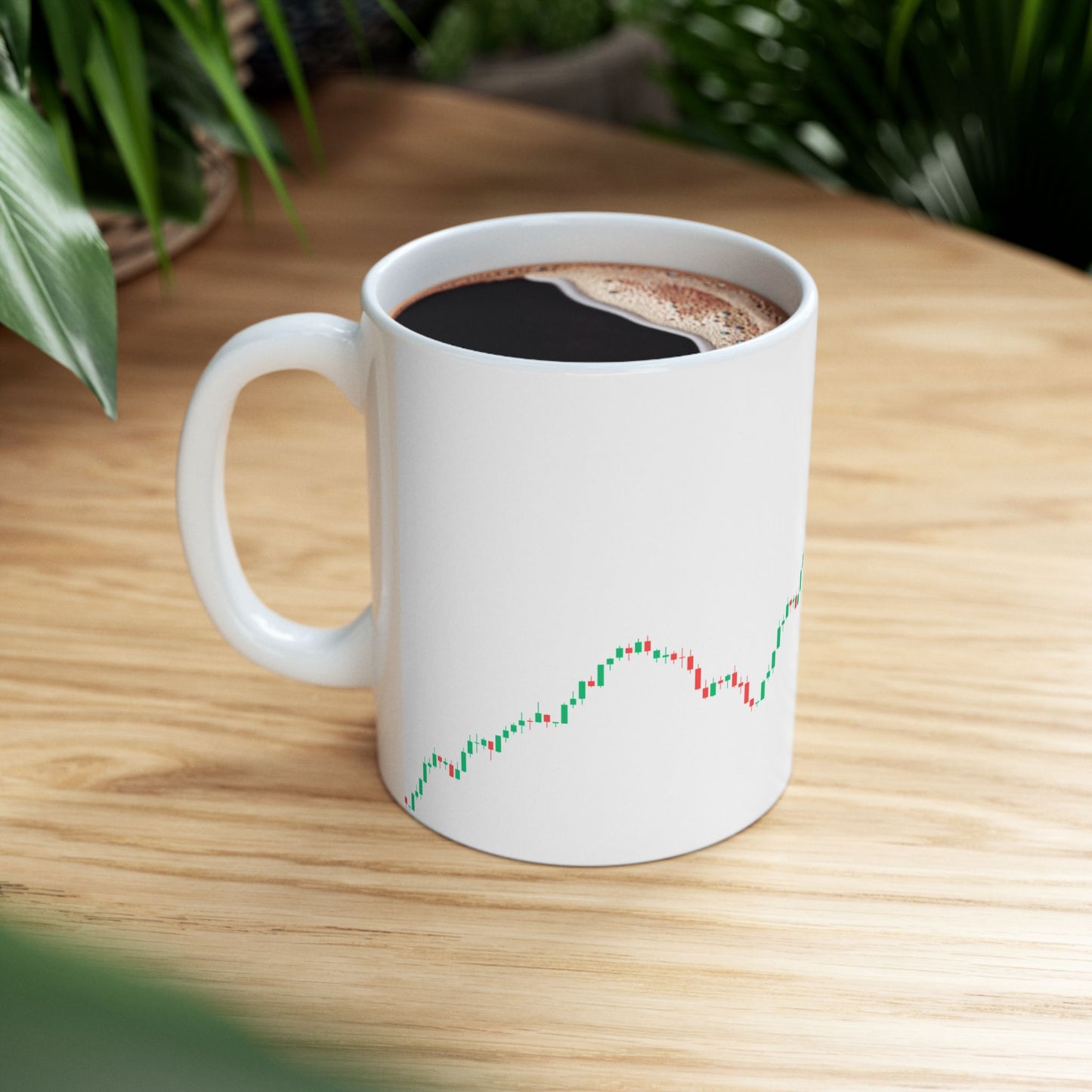 Candle Line Wrap – Minimalist Trader Chart Coffee Mug (11oz, 15oz)