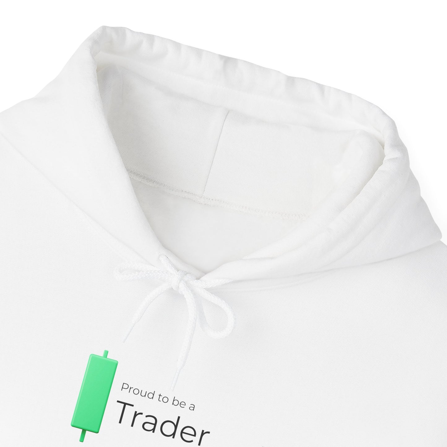 Proud to Be a Trader – Minimalist Candle Hoodie (Unisex)