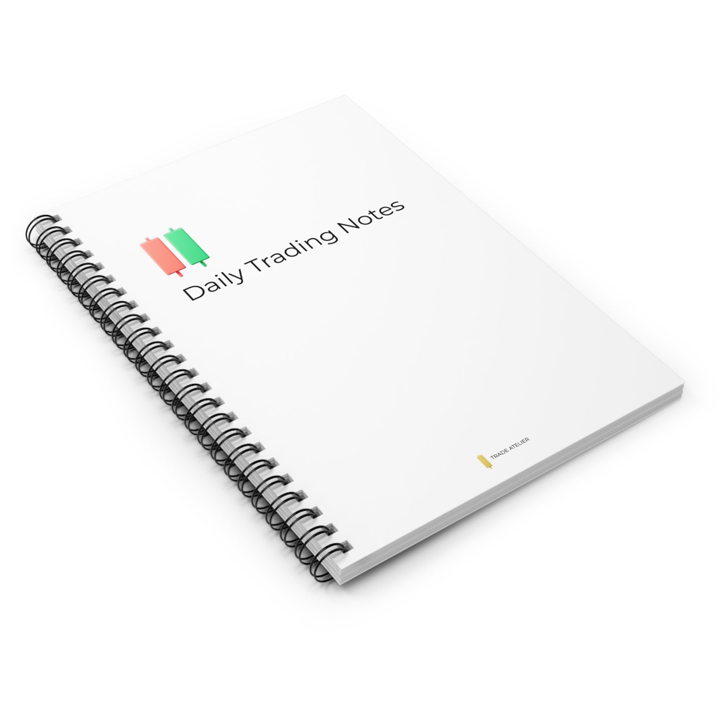 Daily Trading Notes – Minimalist Spiral Notebook (Ruled Line)