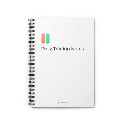 Daily Trading Notes – Minimalist Spiral Notebook (Ruled Line)