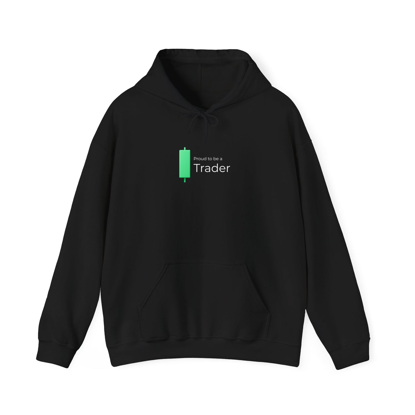 Proud to Be a Trader – Minimalist Candle Hoodie (Unisex)