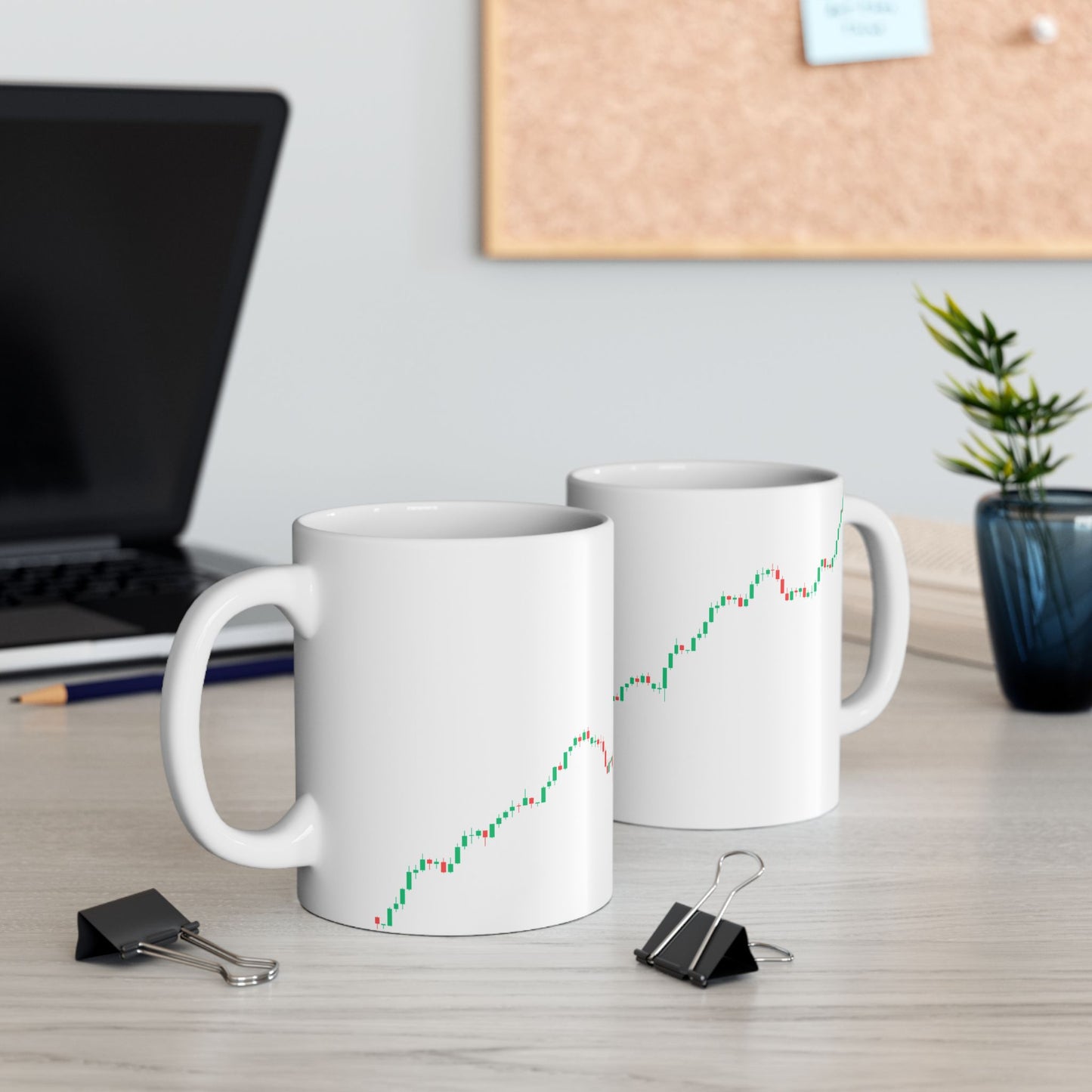 Candle Line Wrap – Minimalist Trader Chart Coffee Mug (11oz, 15oz)