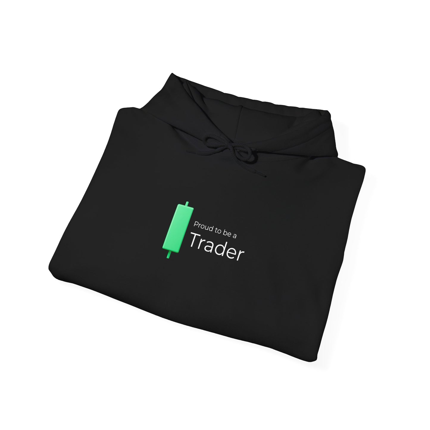 Proud to Be a Trader – Minimalist Candle Hoodie (Unisex)