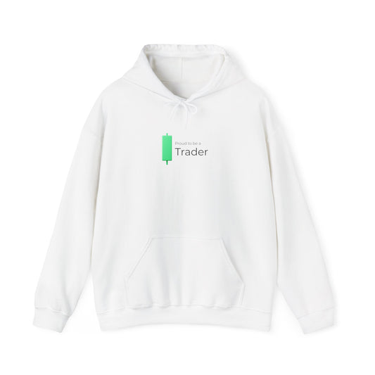 Proud to Be a Trader – Minimalist Candle Hoodie (Unisex)