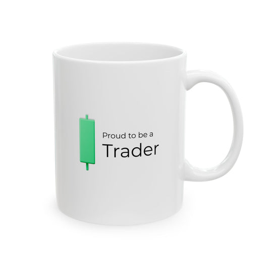 Proud to Be a Trader – Dual-Sided Candlestick Coffee Mug (11oz, 15oz)