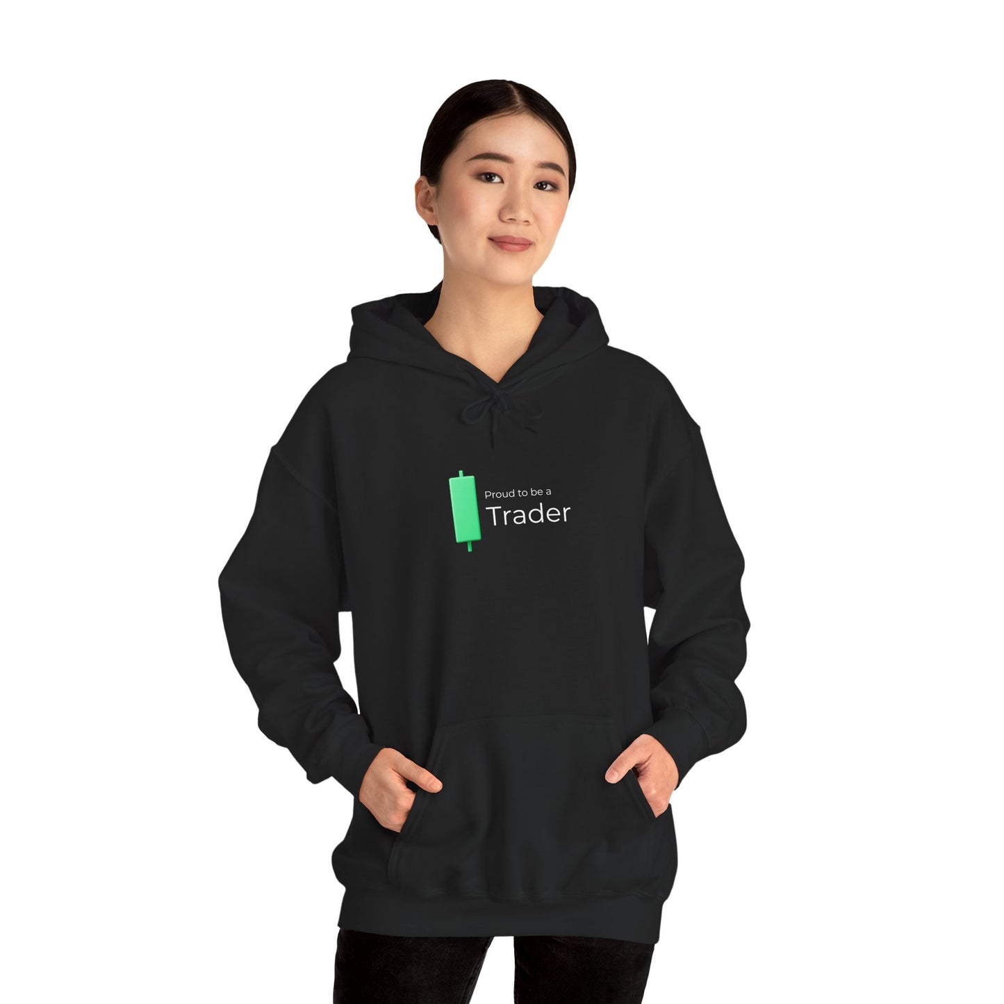 Proud to Be a Trader – Minimalist Candle Hoodie (Unisex)